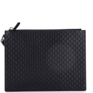 Wristlet Pouch Microguccissima Leather #255317G61B